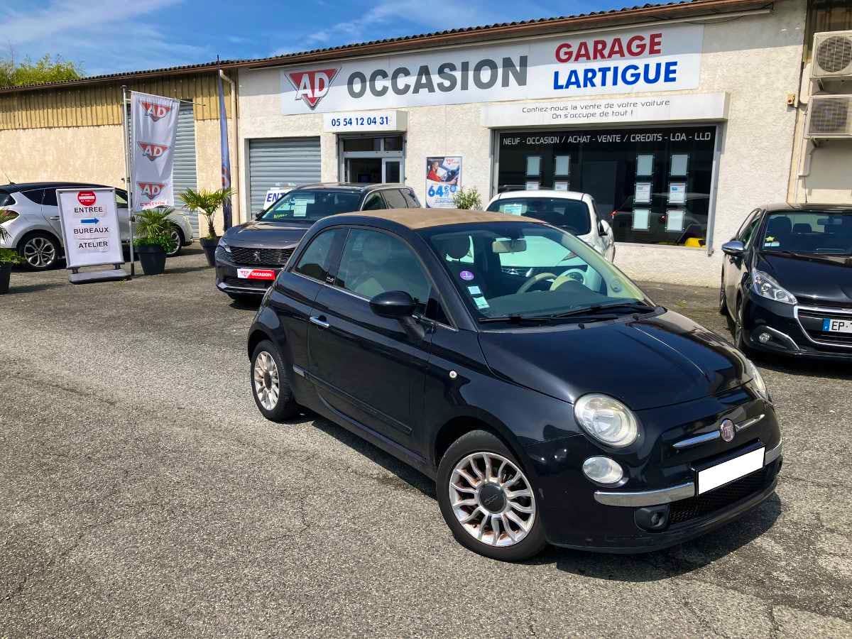 Fiat 500  Cabriolet Lounge 1.2 69ch occasion - Photo 1