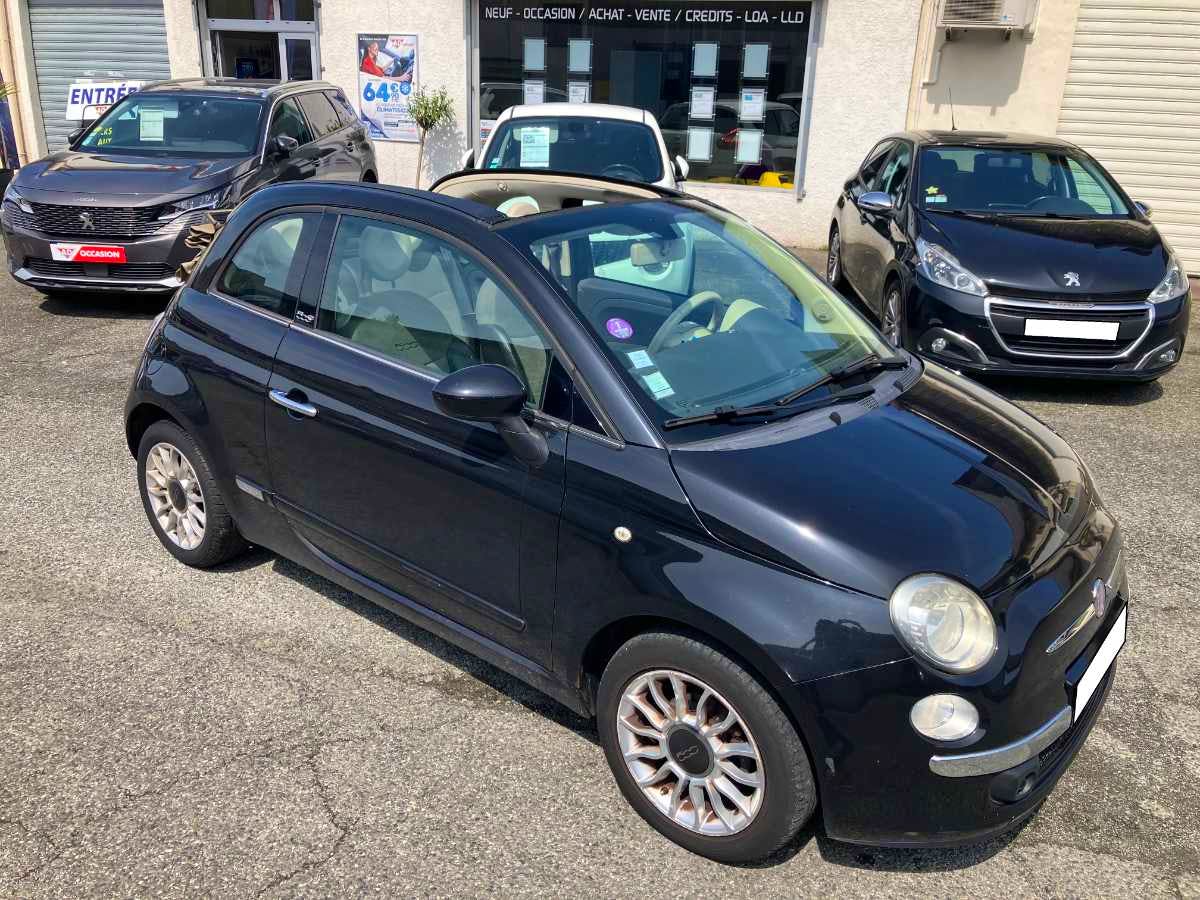 Fiat 500  Cabriolet Lounge 1.2 69ch occasion - Photo 2